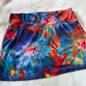 Ryp Wear Multicolor Tie-Dye Active Skirt